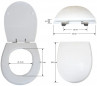 Veneto toilet seat PORCHER, white