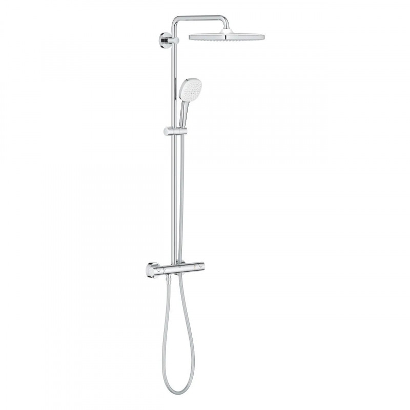 Shower column TEMPESTA SYSTEM 250 CUBE with thermostatic mixer