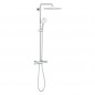 Shower column TEMPESTA SYSTEM 250 CUBE with thermostatic mixer