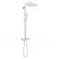 Shower column TEMPESTA SYSTEM 250 CUBE with thermostatic mixer