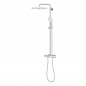 Shower column TEMPESTA SYSTEM 250 CUBE with thermostatic mixer