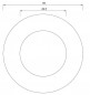 Wisa 800 toilet flush mechanism gasket, diameter 85 x 49.5 mm