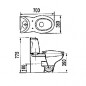 Abattant pour wc Courchevel de chez SELLES, blanc