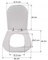 Abattant WC adaptable ALLIA LATITUDE, blanc