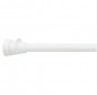 Press-on curtain rod between walls, 120 to 210cm, 20mm diameter, white.