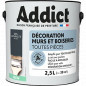 Peinture acrylique murs et boiseries anthracite satin 2.5L.