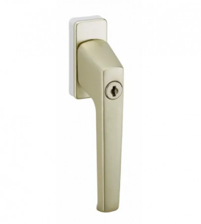 Window handle, keyed lever handle, 90° notch.