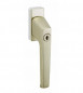 Window handle, keyed lever handle, 90° notch.