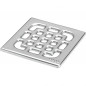 Grille acier inoxydable 100 x 100 mm bonde de douche Viega