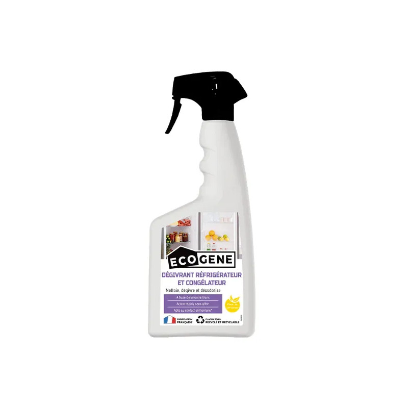 Fridge and freezer defroster in 500ml spray.