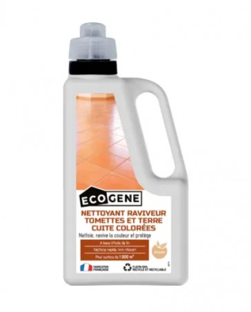 Nettoyant raviveur tomettes et terre cuite colorées, 1L.