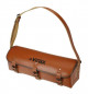 Leather plumber's tool bag with shoulder strap, 530 x 180 x 170 mm