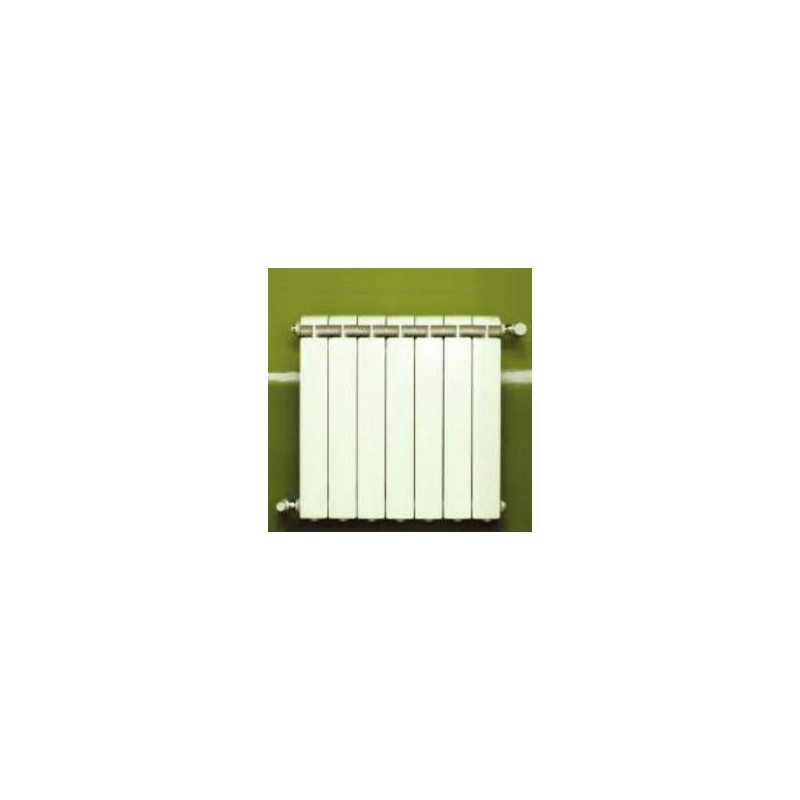 KLASS 600 7-element white cast aluminium central heater, 924w