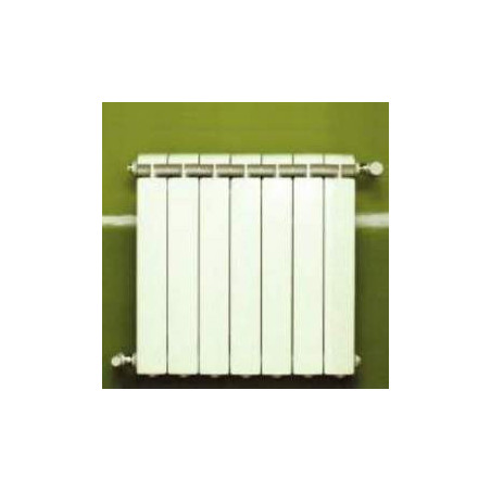 KLASS 600 7-element white cast aluminium central heater, 924w