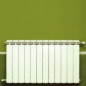 KLASS 600 12-element white cast aluminium central heater, 1584w