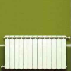 13-element white cast aluminium KLASS 350 central heater, 1105w