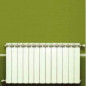 13-element white cast aluminium KLASS 350 central heater, 1105w