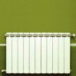 KLASS 500 11-element white cast aluminium central heater, 1276w