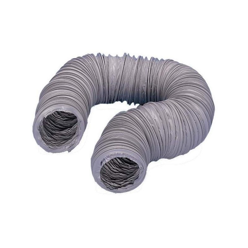 Gaine souple pvc gris diamètre 80 mm, longueur 6 mètres