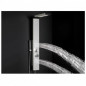 Dune hydromassage shower column, multi-jet, aluminum and black