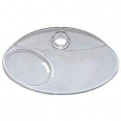 Porte savon cristal pour barre de douche de diamètre 22 mm