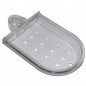 Crystal soap dish for 20 mm diameter shower rail