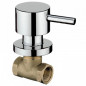 Sonic wall-mounted basin stop valve, ceramic head