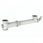 Adjustable 2-bowl sink socket 160-360 mm, washing machine/overflow connection