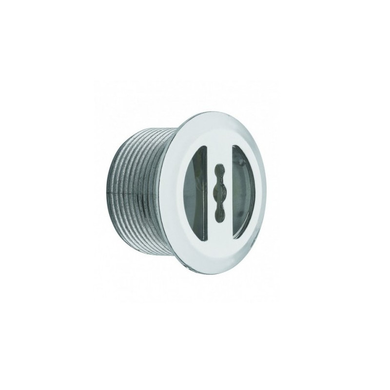 Chrome-plated overflow cover diameter 30, 20 mm for washbasin