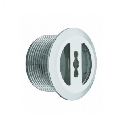 Chrome-plated overflow cover diameter 30, 20 mm for washbasin