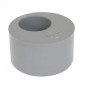 Built-in reduction plug PVC male 100 mm, female 50 mm.