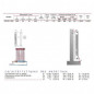 Aluminium-Zentralheizung 1 Element weiß, Höhe 1846 mm, OCAR1800