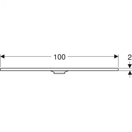 Receveur Renova 100x100 ultra plat à encastrer, antigliss