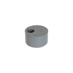 Built-in reduction plug PVC male 125 mm, female 40 mm.