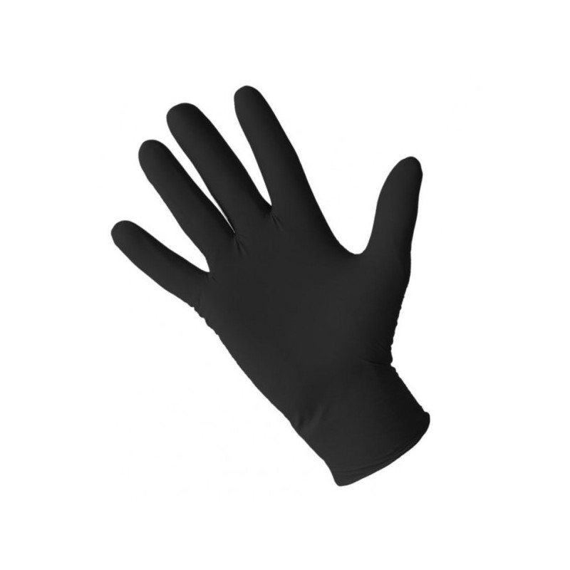 Gant noir taille 8,9, multi usages, boite de 100 gants