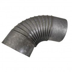 Galvanized pleated elbow 72 degree, diameter 167 mm