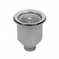 PVC strainer basket for 80 mm diameter manual sink strainer