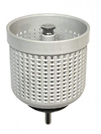 PVC strainer basket for 80 mm diameter manual sink strainer