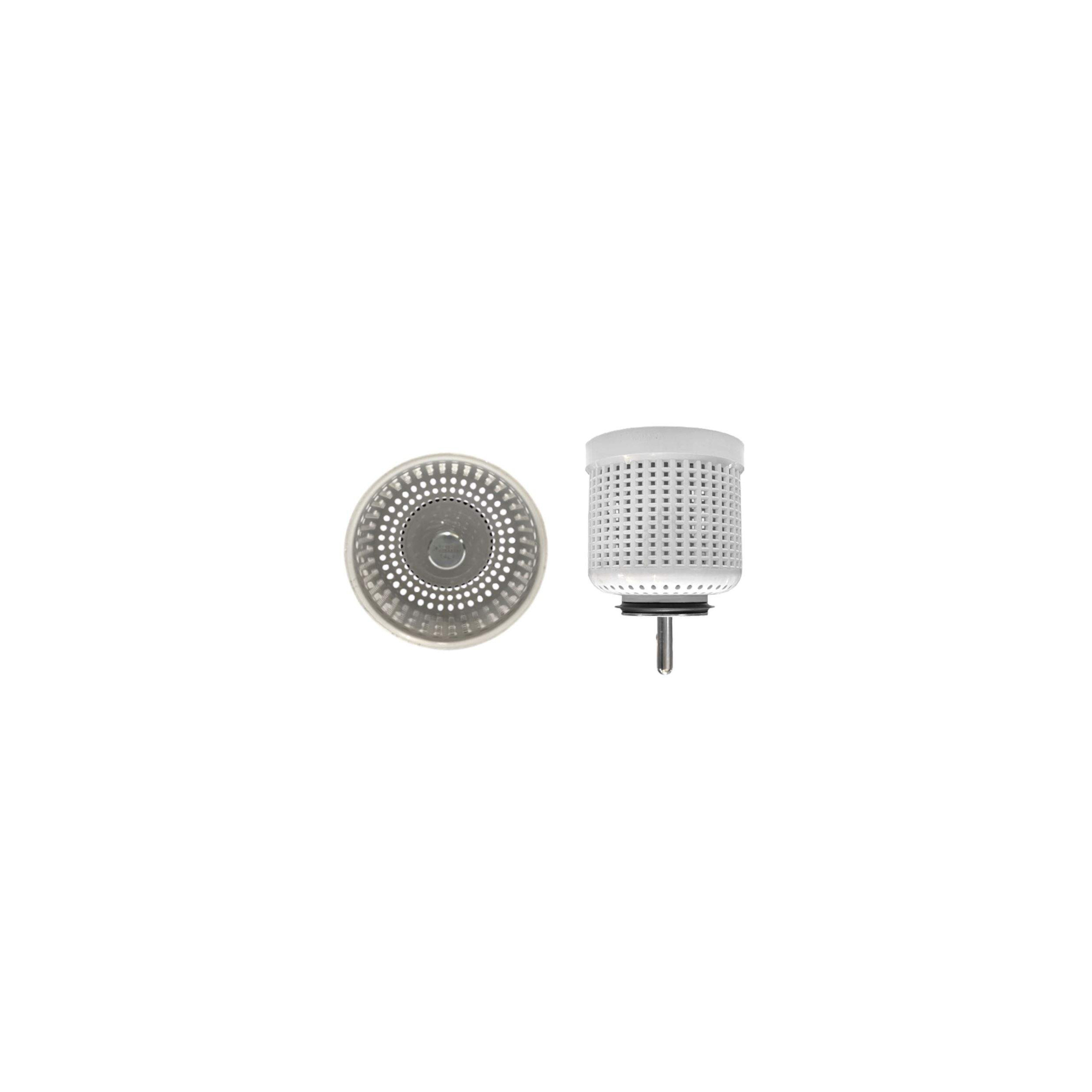 PVC strainer basket for 80 mm diameter manual sink strainer