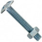 Zinc-plated steel stove bolt 4x20mm, 22 pcs.