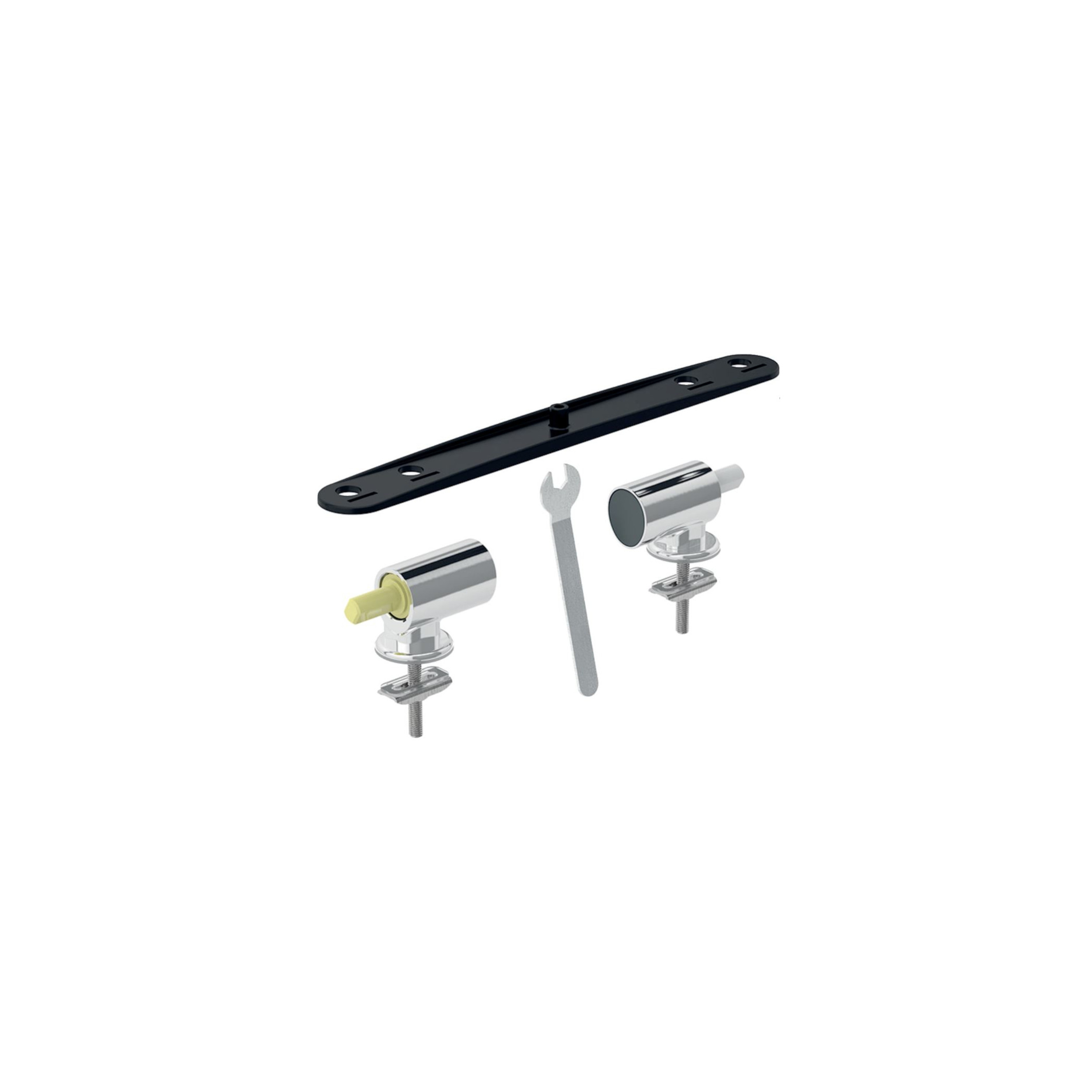 QuickRelease mechanical drop-down hinge kit for Geberit toilet seat