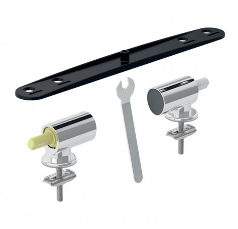 QuickRelease mechanical drop-down hinge kit for Geberit toilet seat