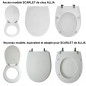 copy of toilet seat ALLIA Scarlet white