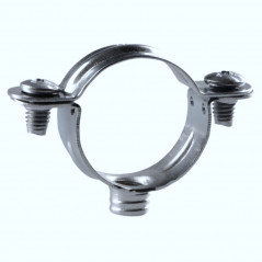 Galvanized single clamp for pipe diameter 63 mm, thread 7 x 150, 25 pcs