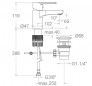 Waschtischmischer mit Ablaufgarnitur Serie Titanium, RAMON SOLER.