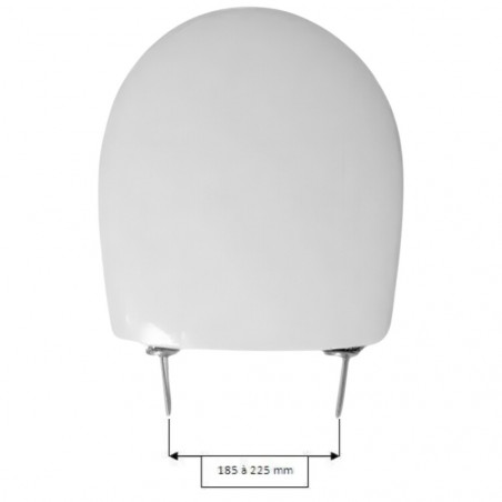 Abattant Selles ROYAN 2 mini, Allia Prima 2 Compact et Prima 2 Compact d'angle (0102001), blanc