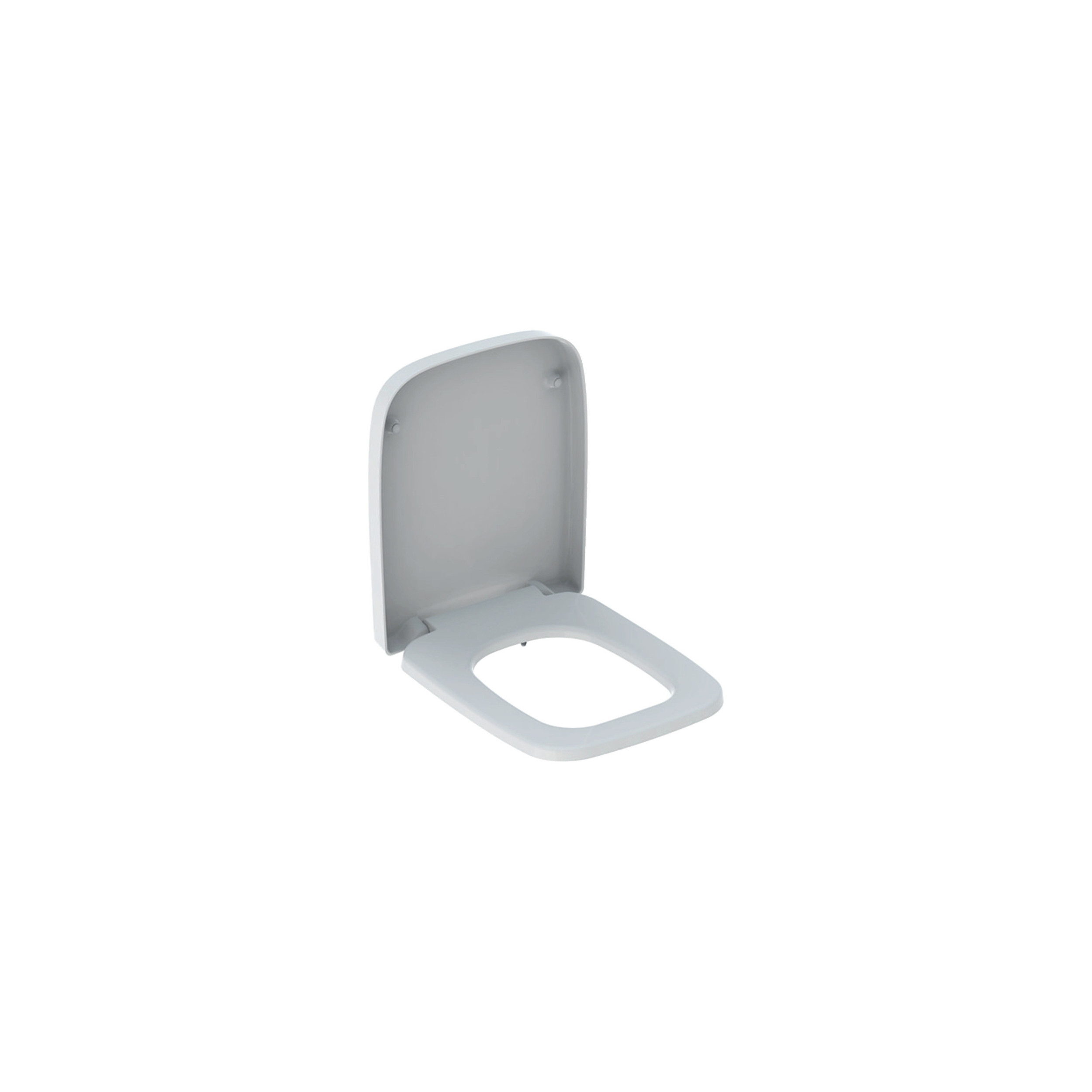 GEBERIT Renova rectangular toilet seat, top fixing, slow closing