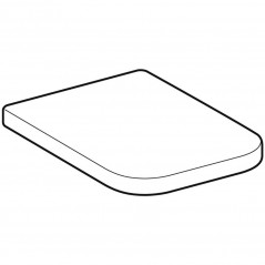 GEBERIT Renova rectangular toilet seat, top fixing, slow closing