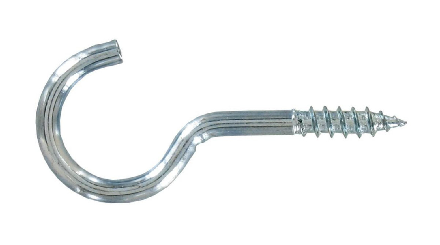 Galvanized steel hook 6x60mm, 2 pieces.