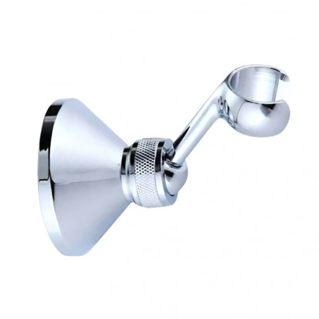 Universal swivel showerhead holder with bracket, abs chrome